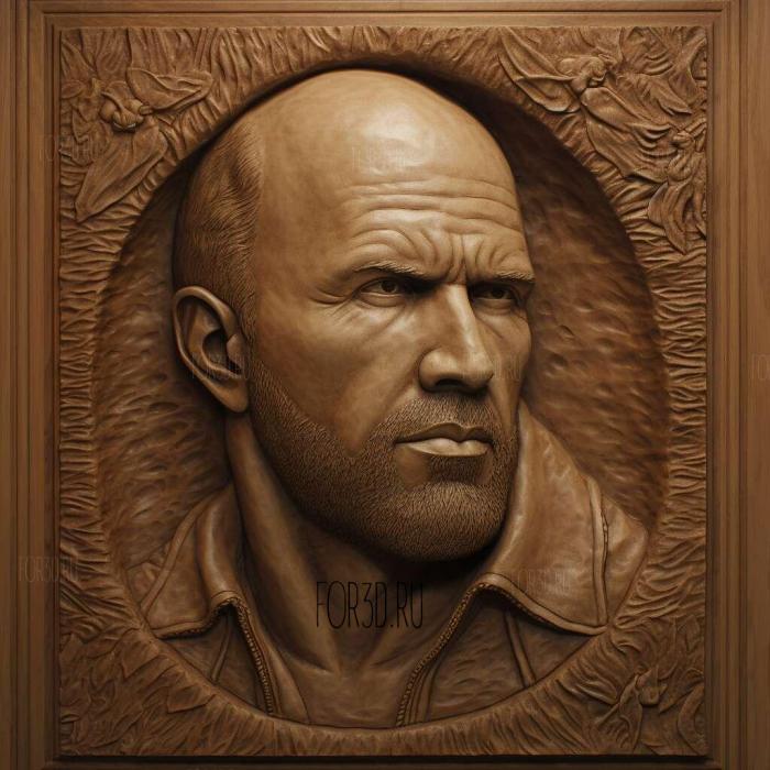 Jason Statham 2 stl model for CNC